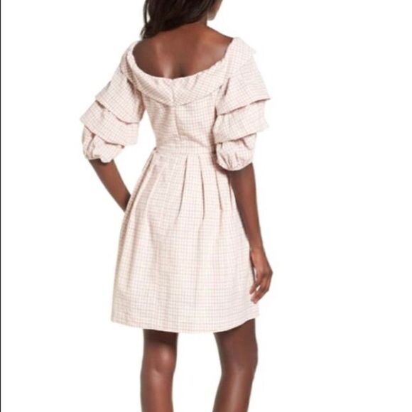 J.O.A. Tiered Sleeve Minidress, Medium - Picture 4 of 10